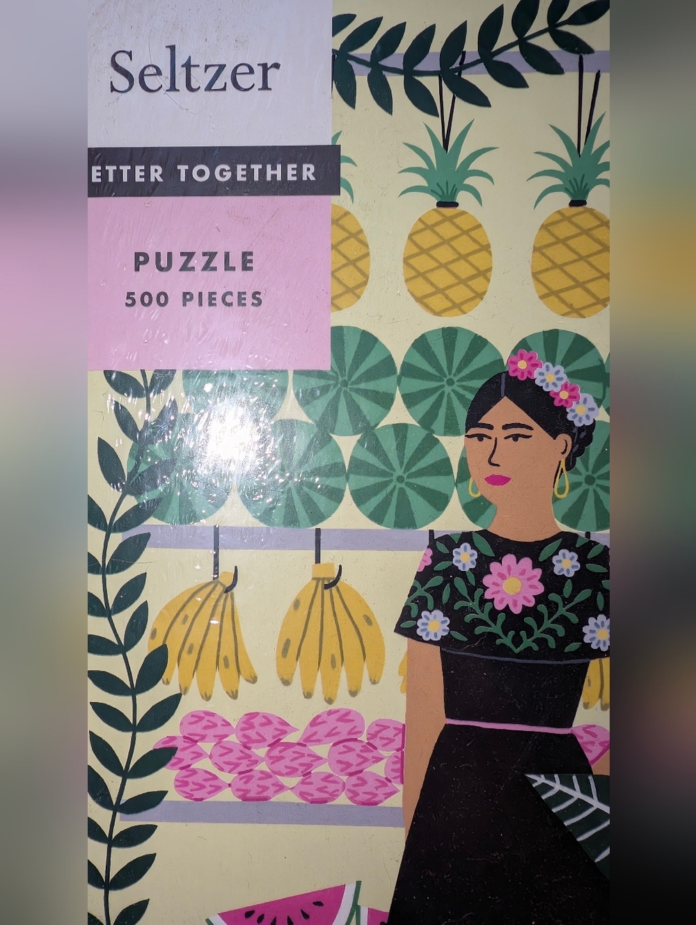 Seltzer 500 pc Puzzle NEW Frida Kahlo Inspo | Holly Maguire | Mother’s Day Gift - Picture 6 of 6